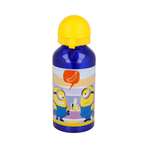 Botella de Aluminio Minions 2 para Niños - Cantimplora Infantil Reutilizable de 400 ml Stor - Shuaaay (8412497161348)