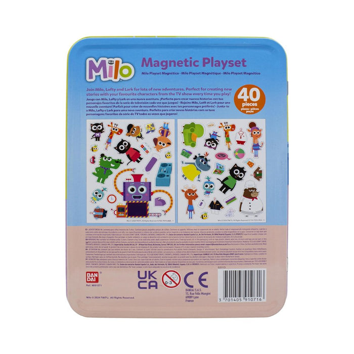 Milo Lata Magnética: ¡Diversión portátil con 40 piezas magnéticas! (Bandai) Bandai - Shuaaay (3701405910716)