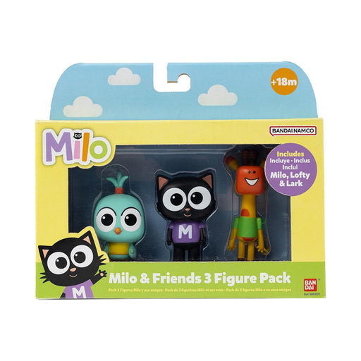 Milo Pack 3 Figuras: ¡Acompaña a Milo y sus amigos en emocionantes aventuras! Bandai - Shuaaay (3701405910211)