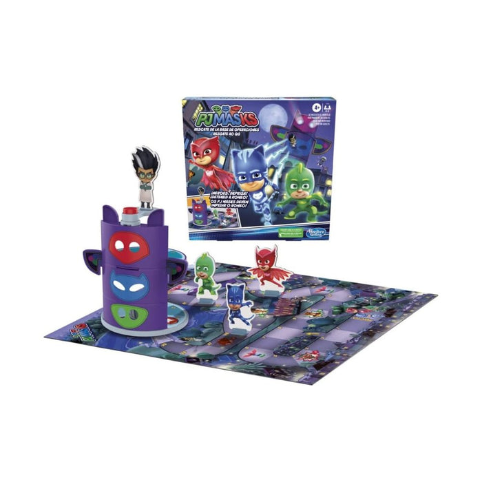 PJ Masks - Rescate de la Base de Operaciones: ¡Divertida Juego de Mesa Preescolar! Hasbro Gaming - Shuaaay (5010994126537)