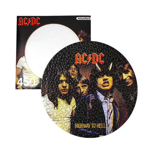 Puzzle de 450 piezas AC/DC Highway to Hell: Rompecabezas con Forma de Disco de Vinilo Aquarius - Shuaaay (840391146273)