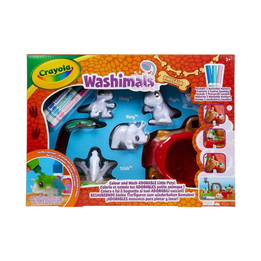 Washimals Dinosaurios, Dinosaurios para pintar y lavar - Set Isla (Crayola) Crayola - Shuaaay (071662074593)
